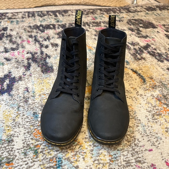 Dr. Martens Tobias Greasy Lamper Black Leather Boots Mens Size 10 Womens Size 11 - Picture 7 of 16